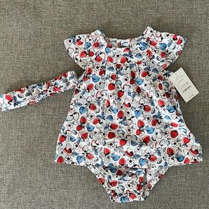 Carters Baby Girl Strawberry Dress with Headband Size 9M *NWT*